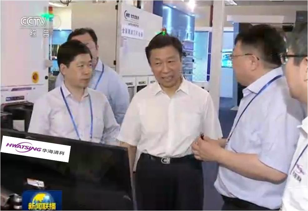 叶甜春总师向国家副主席李源潮先容ca88官方唯一网站的CMP装备